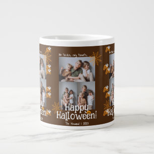 Boo pumpkin jack-o-lantern Halloween Photo Collage Jumbo Mugg