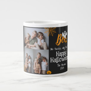 Boo pumpkin jack-o-lantern Halloween Photo Collage Jumbo Mugg