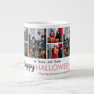 Boo pumpkin jack-o-lantern Halloween Photo Collage Jumbo Mugg