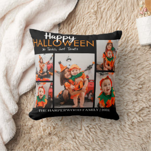 Boo pumpkin jack-o-lantern Halloween Photo Collage Kudde