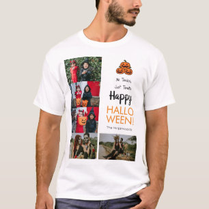 Boo pumpkin jack-o-lantern Halloween Photo Collage T Shirt