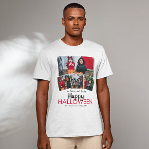Boo pumpkin jack-o-lantern Halloween Photo Collage T Shirt