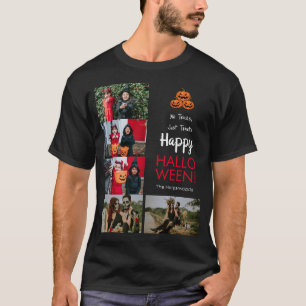 Boo pumpkin jack-o-lantern Halloween Photo Collage T Shirt