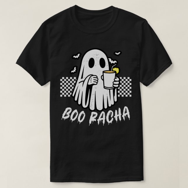 Boo Racha Funny Halloween Cute Ghost T Shirt (Design framsida)
