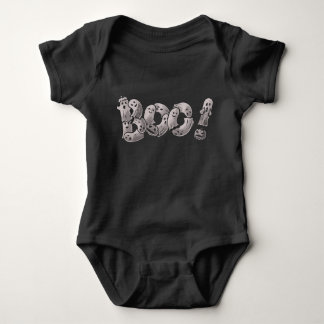 Boo Roliga Spöken Söt Baby Pojke Flicka Halloween  T Shirt