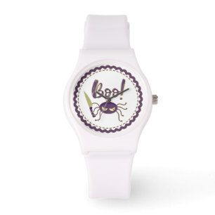 Boo roligt Halloween-spindeltecken knivar hand Armbandsur