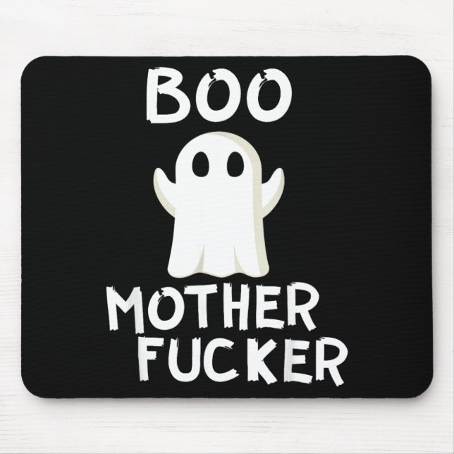 Boo Roligt Spöke Halloween Kostym Musmatta (Framsidan)