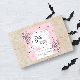 Boo Rosa Halloween-favoriten på födelsedagen Fyrkantigt Klistermärke