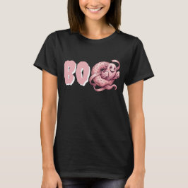 BOO Rosa Spöke & Munk Sweet Halloween Coquette T Shirt