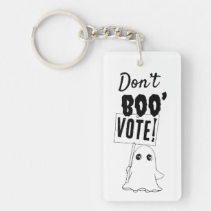 Boo, rösta! Höger för röstning i Spooky Cute Nyckelring