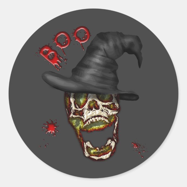 Boo Runt Klistermärke (Framsida)