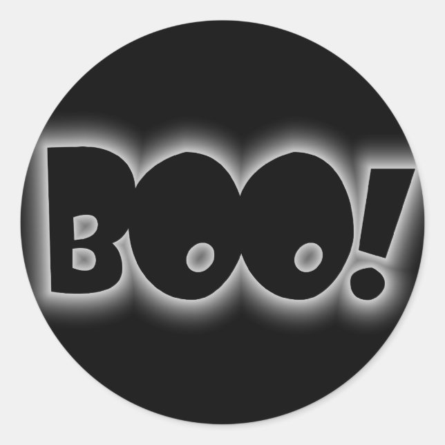 BOO! RUNT KLISTERMÄRKE (Framsida)