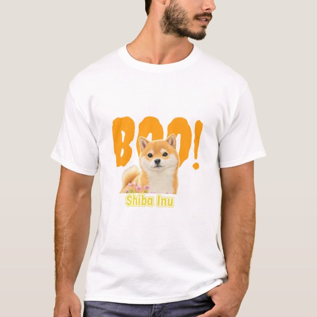 Boo! Shiba Inu | Bästa T-shirt för Shiba Inu-perso (Framsida)