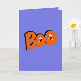 Boo Skrämde jag dig Typography Teckning Art Kort