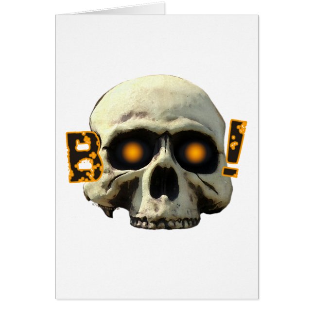 Boo Skull Hälsningskort (Framsidan)