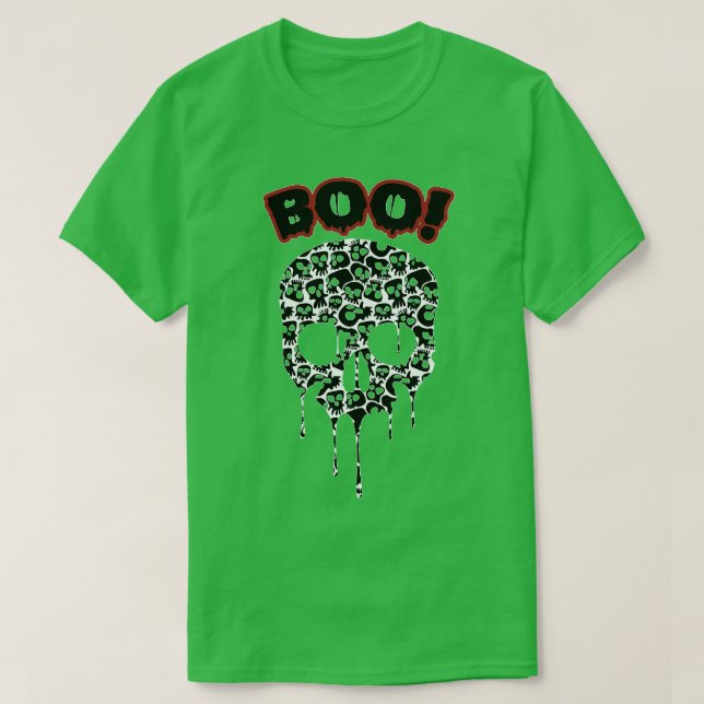 BOO SKULL T SHIRT (Design framsida)