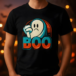 Boo som inte godkänner Grumpy Halloween Ghost Desi T Shirt