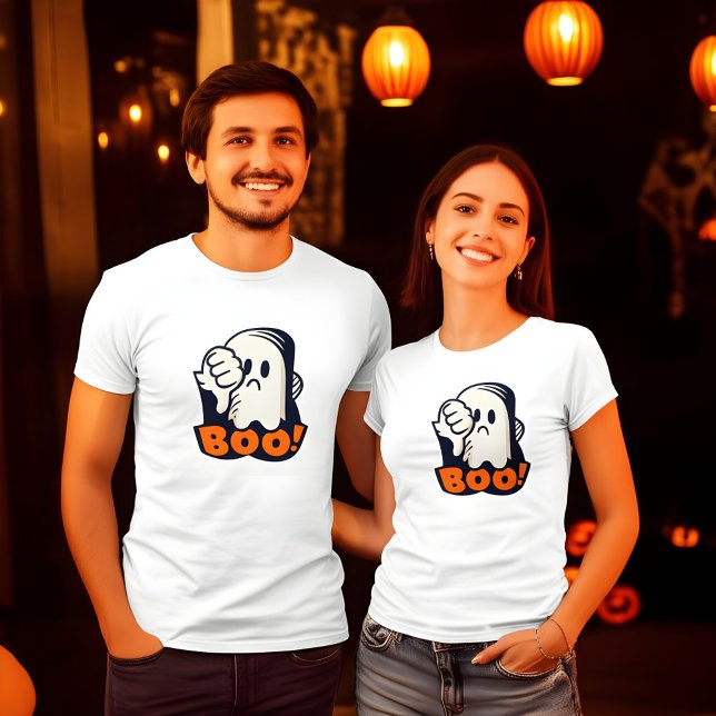 Boo som inte godkänner Grumpy Halloween Ghost Desi T Shirt (Skapare uppladdad)