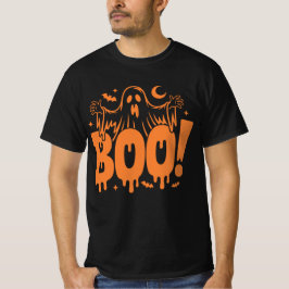 Boo Söt Spök Halloween Orolig T-Shirt