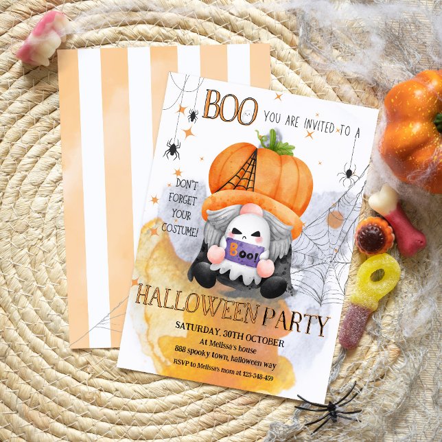BOO-söta yngdynglingar halloween fest Inbjudningar (Skapare uppladdad)
