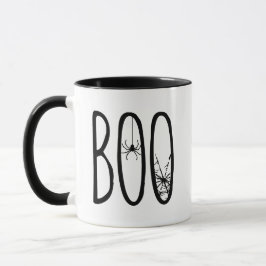 Boo Spindel & Spindelnät Kuslig Ominös Halloween Mugg