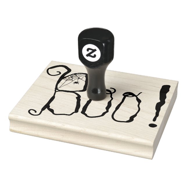 Boo! | SPINDELNÄT | Halloween Stämpel (Stämpel)