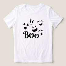 Boo spökansikte Halloween