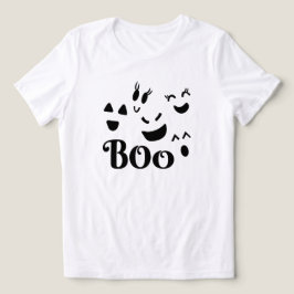 Boo spökansikte Halloween T Shirt