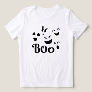 Boo spökansikte Halloween T Shirt
