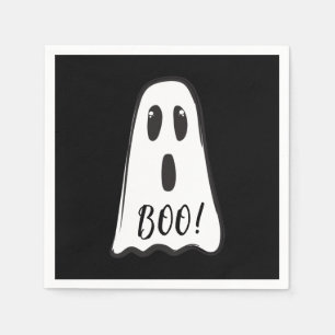 BOO! Spökfylld Halloweenkostym för fest Pappersservett