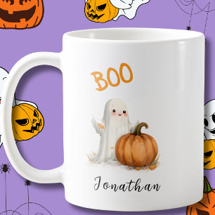 BOO Spökpumpa Halloween Kaffemugg