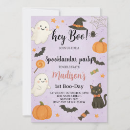 Boo Spooktacular 1:a födelsedagsinbjudan Inbjudningar