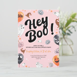 Boo Spooktacular Halloween fest-inbjudan Inbjudningar
