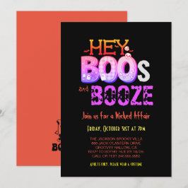Boo Spooky Halloween Inbjudningar