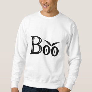 BOO Spooky Halloween Scary Öga Lång Ärmad Tröja