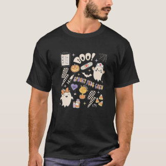 Boo Spooky PEDS Crew Halloween Doddles Spöken Pedi T Shirt