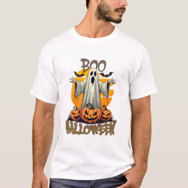 Boo Spooky Pumpkin Haunt T Shirt