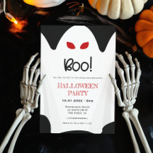 Boo! Spooky spöket Halloween fest