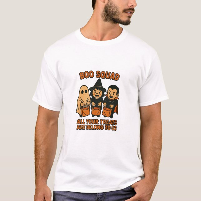Boo Squad – All Your Treats Are Belong To Us T Shirt (Framsida)