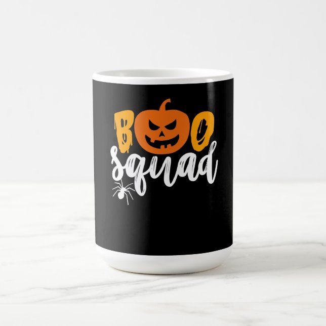 Boo Squad - Funny Pumpkin Spider Halloween Kaffemugg (Center)