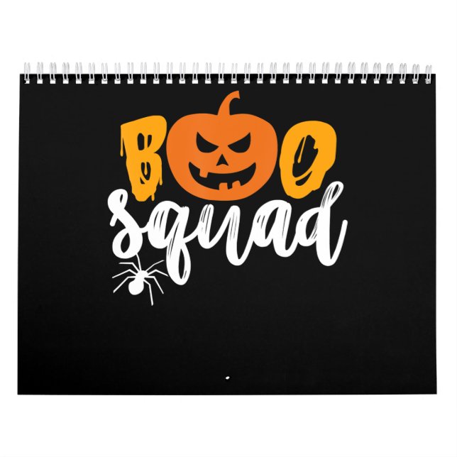 Boo Squad - Funny Pumpkin Spider Halloween Kalender (Omslag)