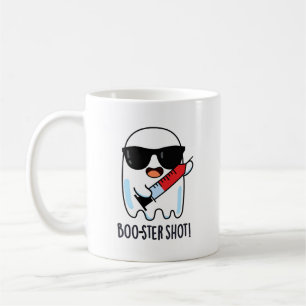 Boo-ster Shot Funny Ghost Vaccine Pun Kaffemugg