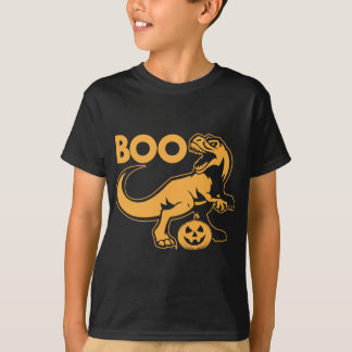Boo T-rex-dosinosaur och pumpkin T Shirt