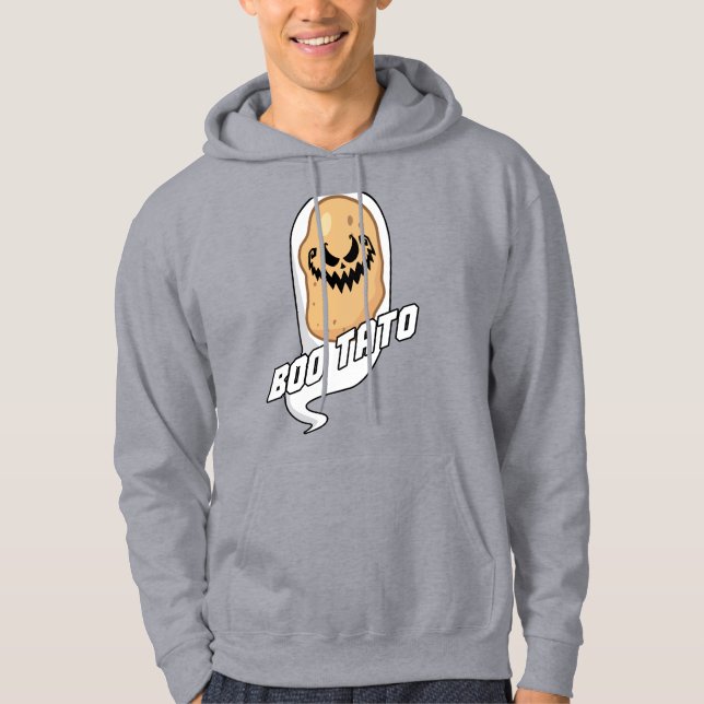 Boo-Tato Spooky Potato Food Halloween Hoodie (Framsida)