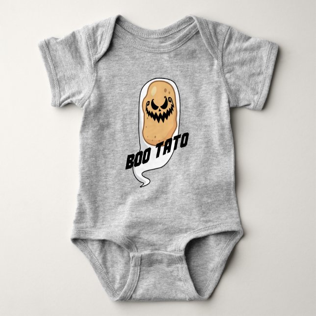 Boo-Tato Spooky Potato Food Halloween T Shirt (Framsida)