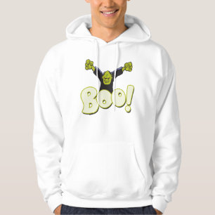 BOO Tecknad Type Frankenstein Monster Halloween Sweatshirt Med Luva
