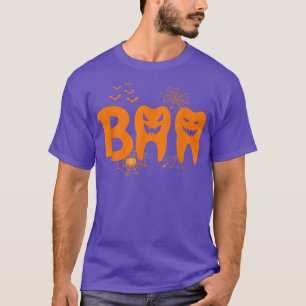 Boo Teeth Ghost Pumpkin Witch Cute Dental Hallowee T Shirt