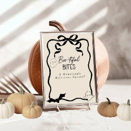 "Boo-tiful Bites" Matbordsskylt Inbjudningar