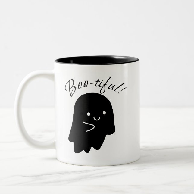 Boo-tiful Ghost Mug Två-Tonad Mugg (Vänster)