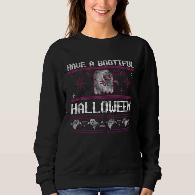 Boo tiful Halloween  Ghost Boo Costume Men Women K T Shirt (Framsida)